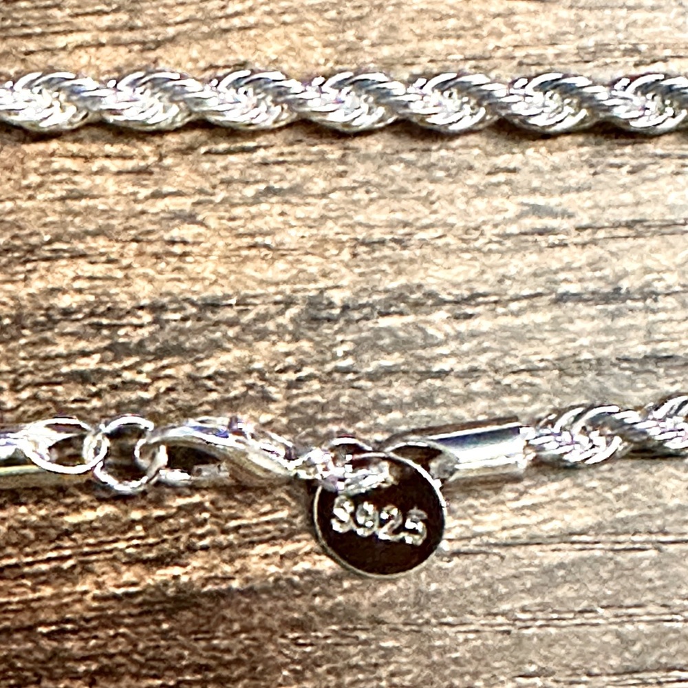 925 sterling silver water wave chain